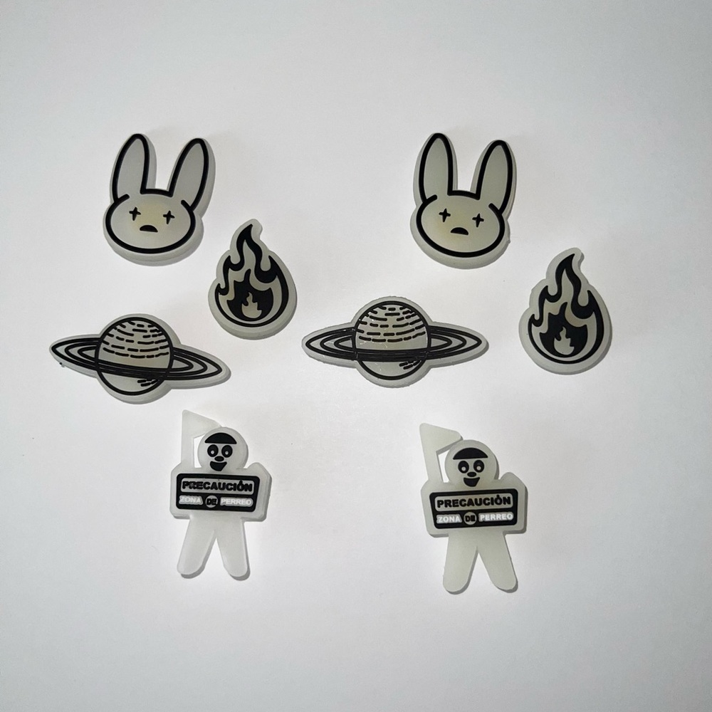 Bad bunny croc charms